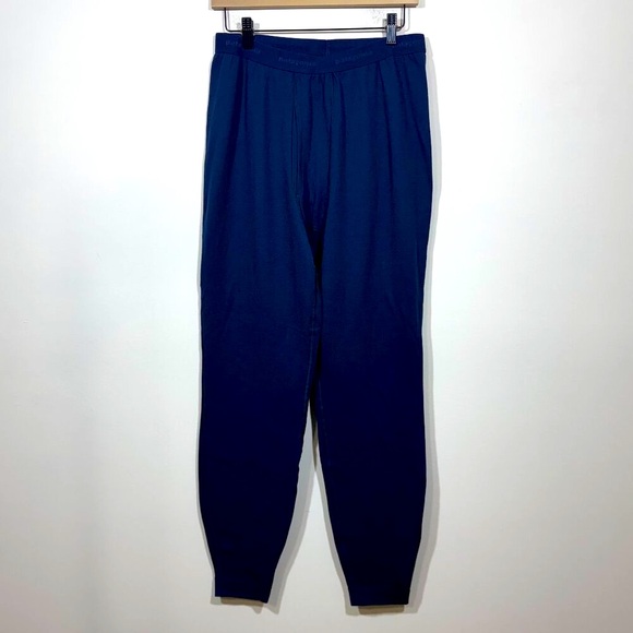 Patagonia Mens Capilene Performance Base Layer Pants Sz XL Blue Fleece Bottoms - Picture 1 of 5